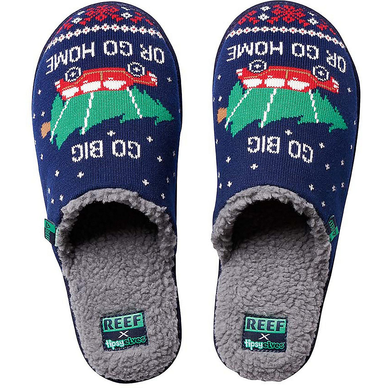 Reef X Tipsy Elves Go Big or Go Home Slippers                                                                                    - view number 2