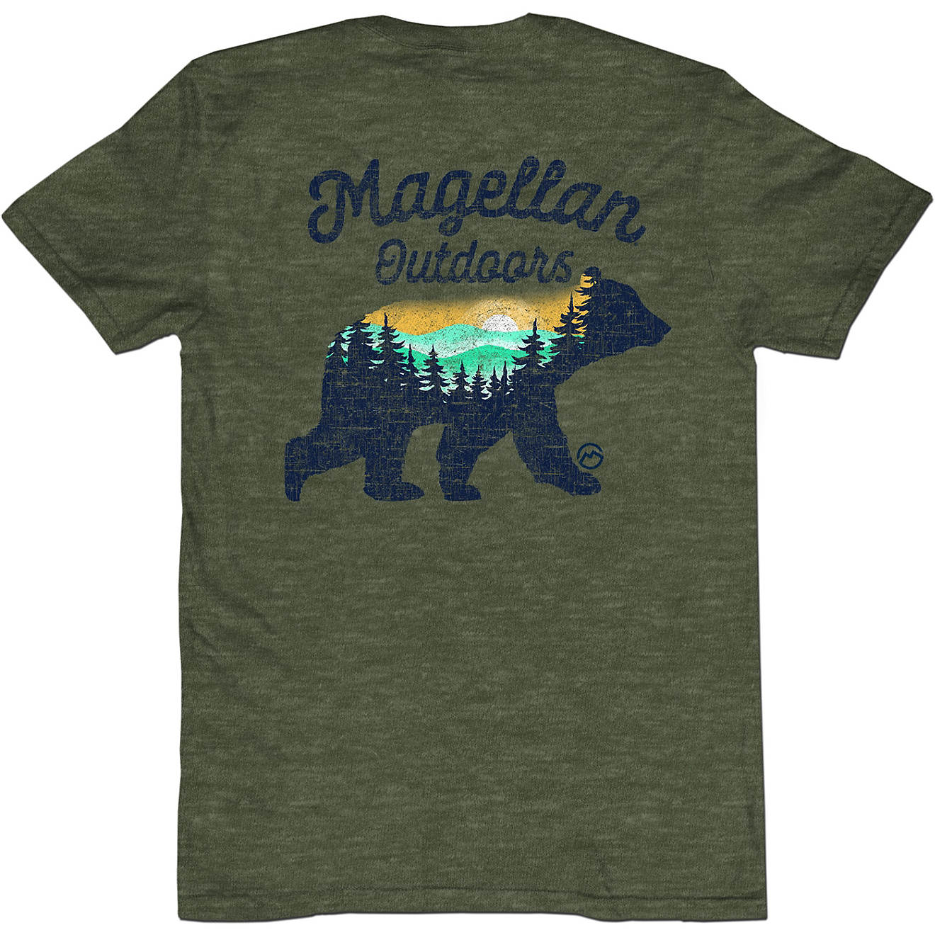 Magellan Outdoors Men's Sunrise Bear Graphic Short Sleeve T-shirt                                                                - view number 1