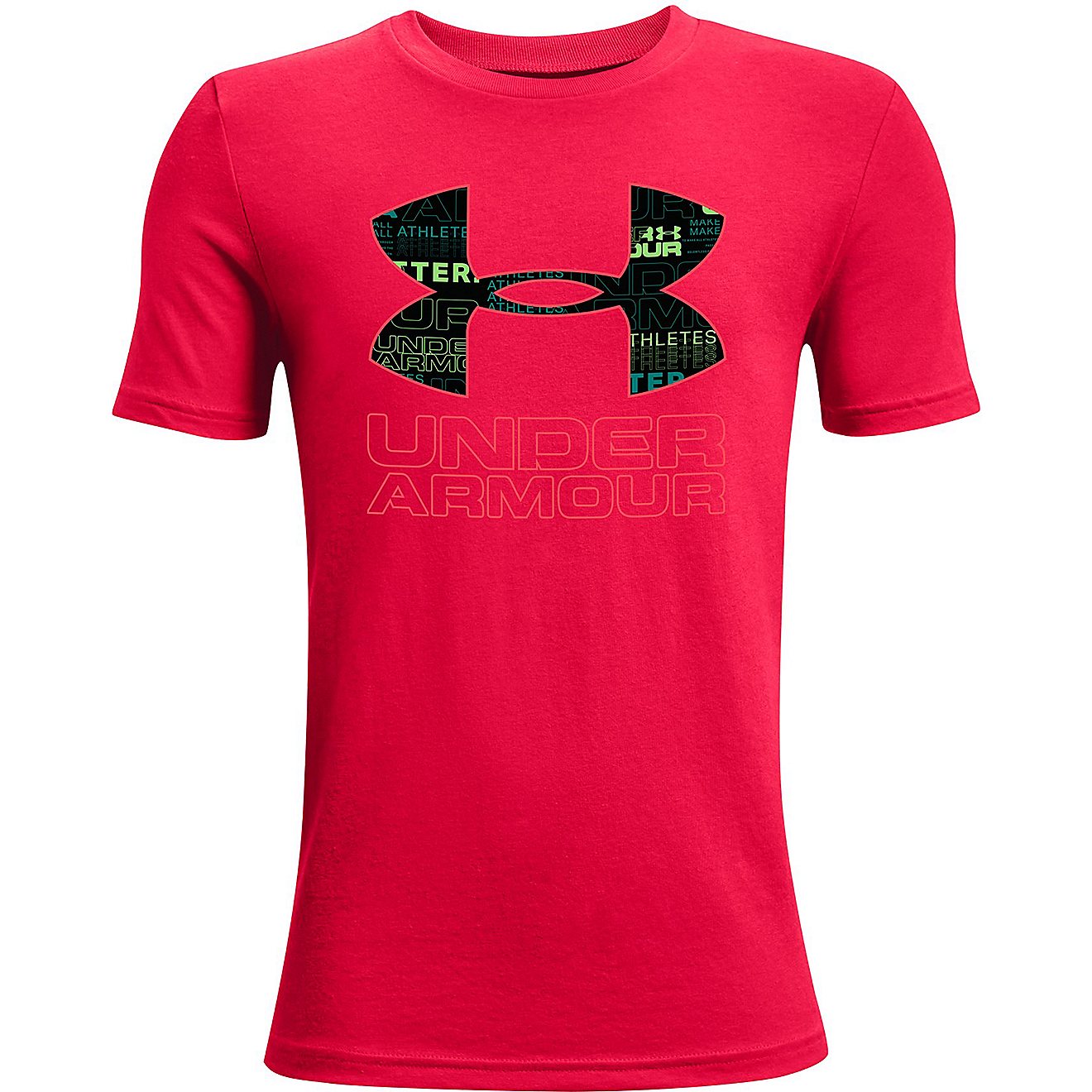 Under Armour Boys' Voyager Print Short Sleeve T-shirt                                                                            - view number 1