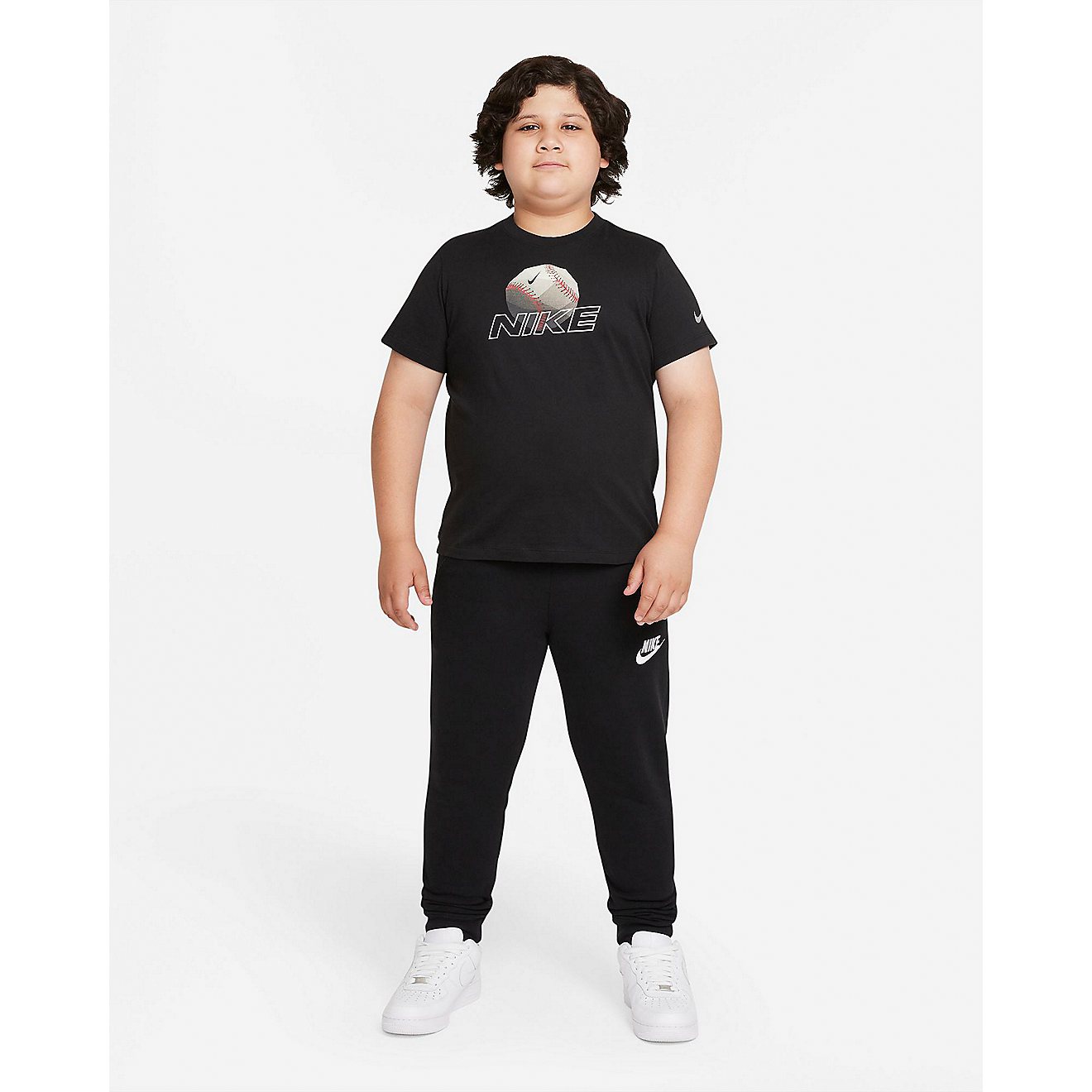 Nike Boys' Nike Sportswear Baseball Husky Short Sleeve T-shirt                                                                   - view number 4