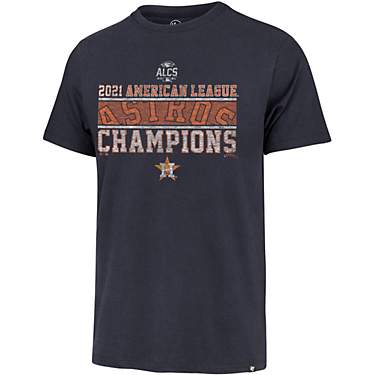 '47 Men's Houston Astros 2021 ALCS Champs Franklin Short Sleeve T-shirt                                                         