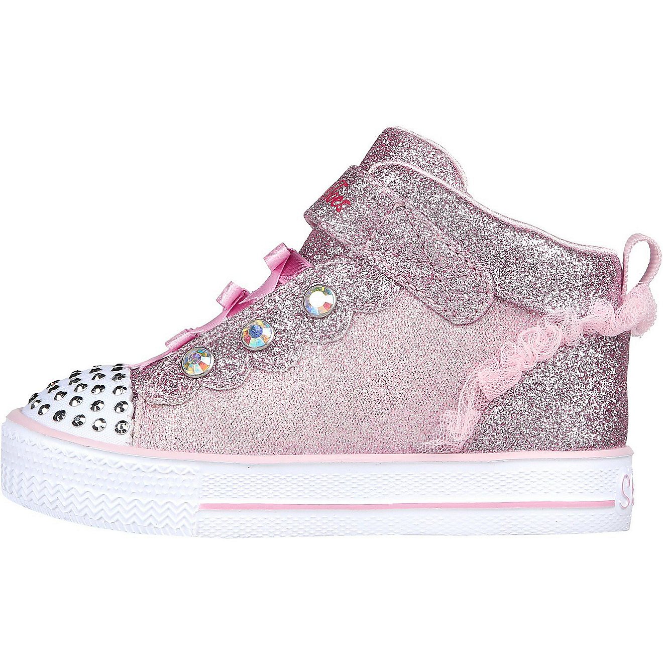 SKECHERS Toddler Girls' Twinkle Toes Shuffle Lite Strawberry Shoes                                                               - view number 2