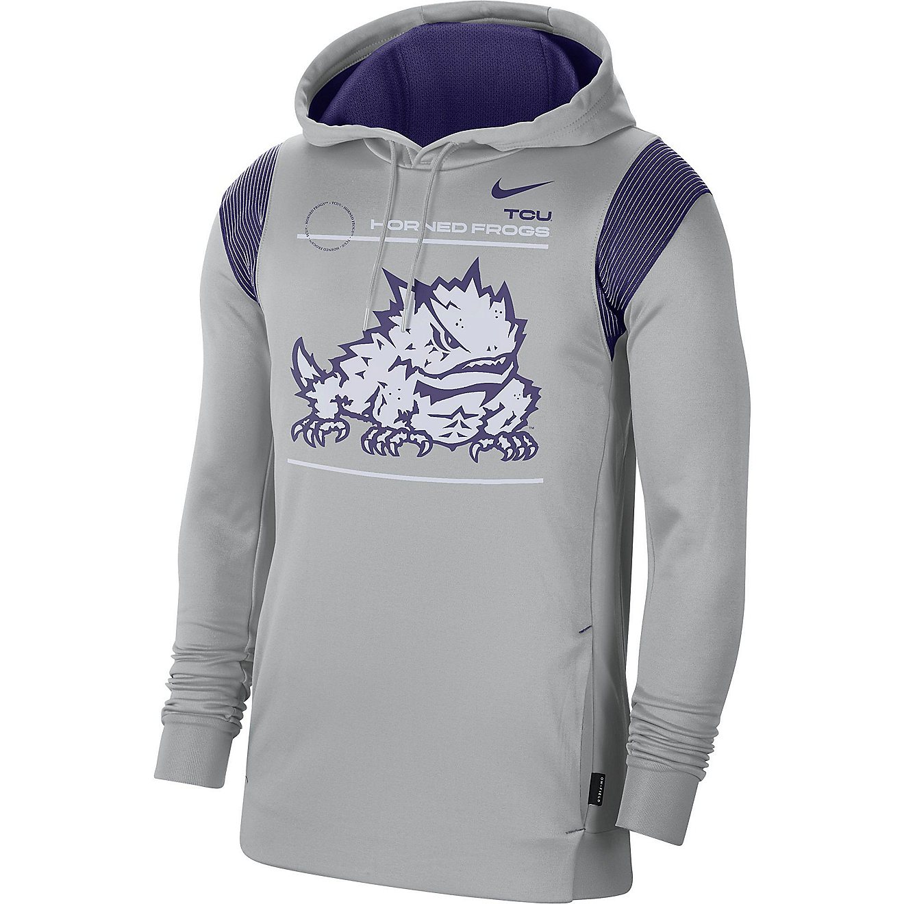 Nike Men's Texas Christian University Therma Pullover Hoodie                                                                     - view number 1