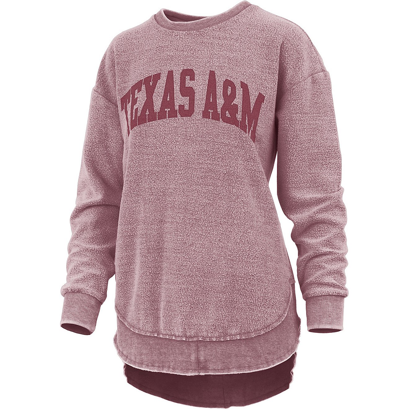 Three Square Women's Texas A&M University Ponchoville Vintage Wash Fleece Top                                                    - view number 1