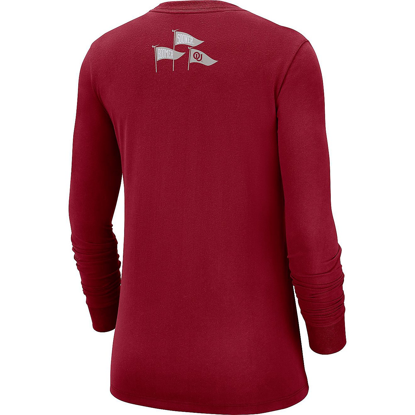 Nike Women's University of Oklahoma Crew Cuff Long Sleeve T-shirt                                                                - view number 2