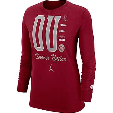 Nike Women's University of Oklahoma Crew Cuff Long Sleeve T-shirt                                                               