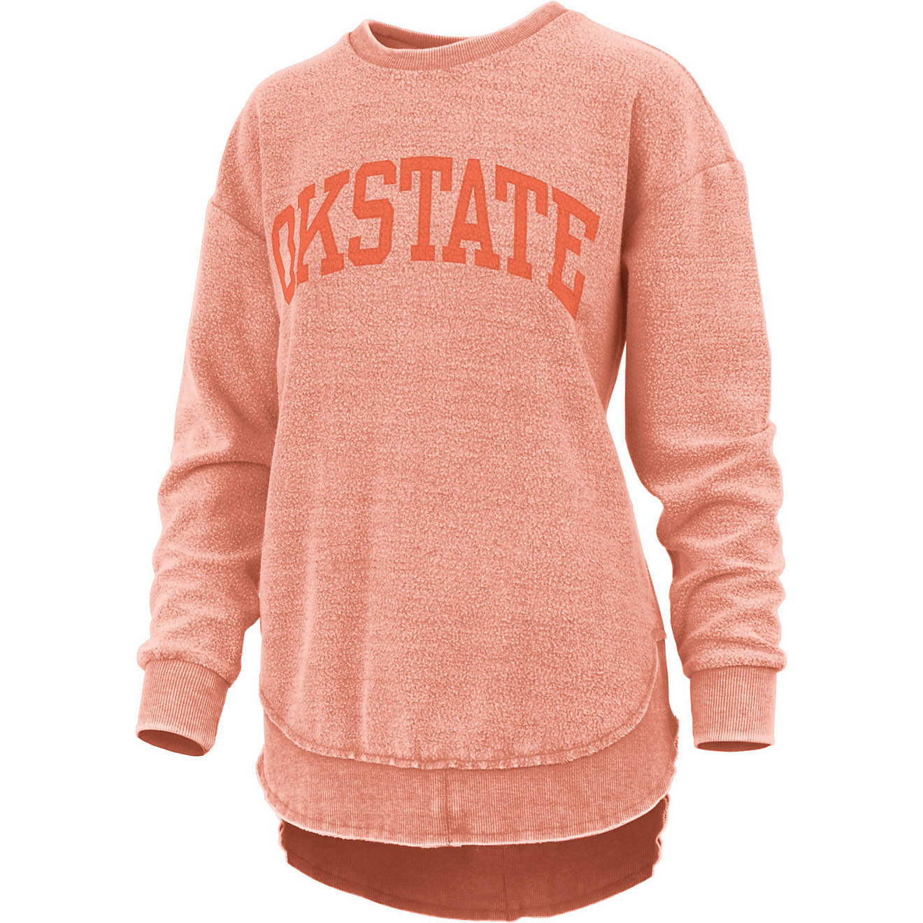 Three Square Women's Oklahoma State University Ponchoville Vintage Wash Fleece Top                                               - view number 1