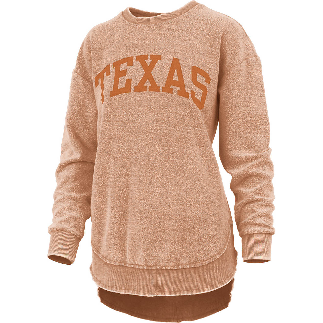 Three Square Women's University of Texas Ponchoville Vintage Wash Fleece Top                                                     - view number 1