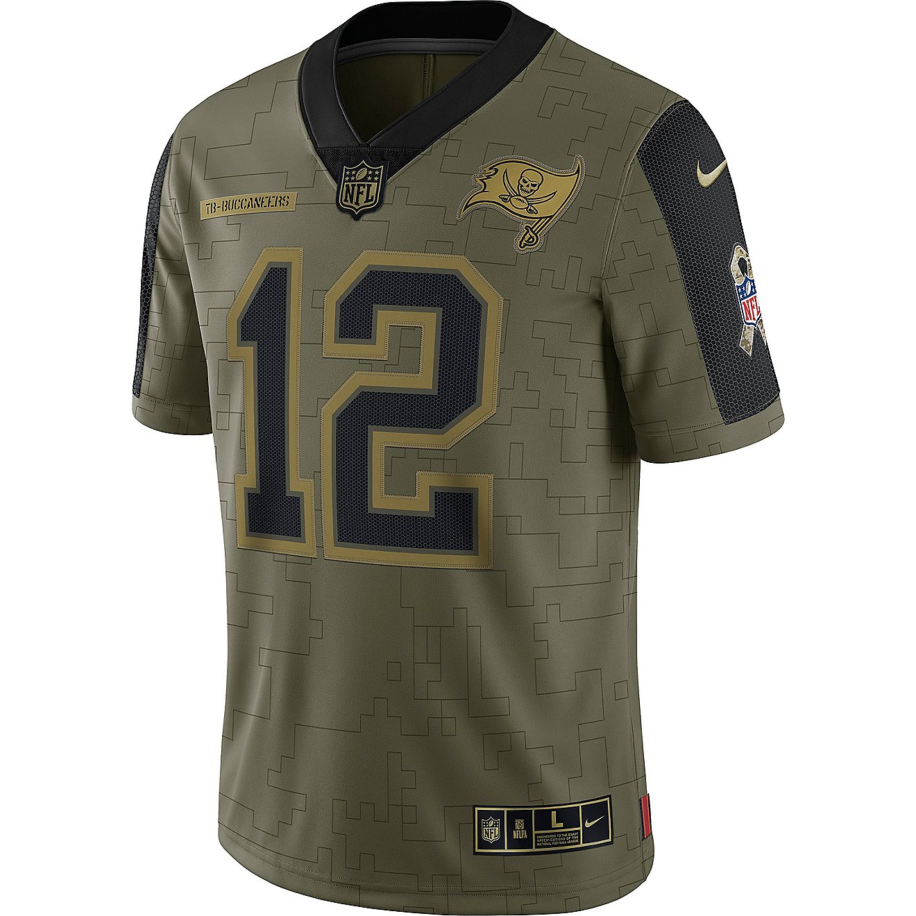 Nike Men's Tampa Bay Buccaneers Tom Brady #12 Salute to Service Name and Number Jersey                                           - view number 2