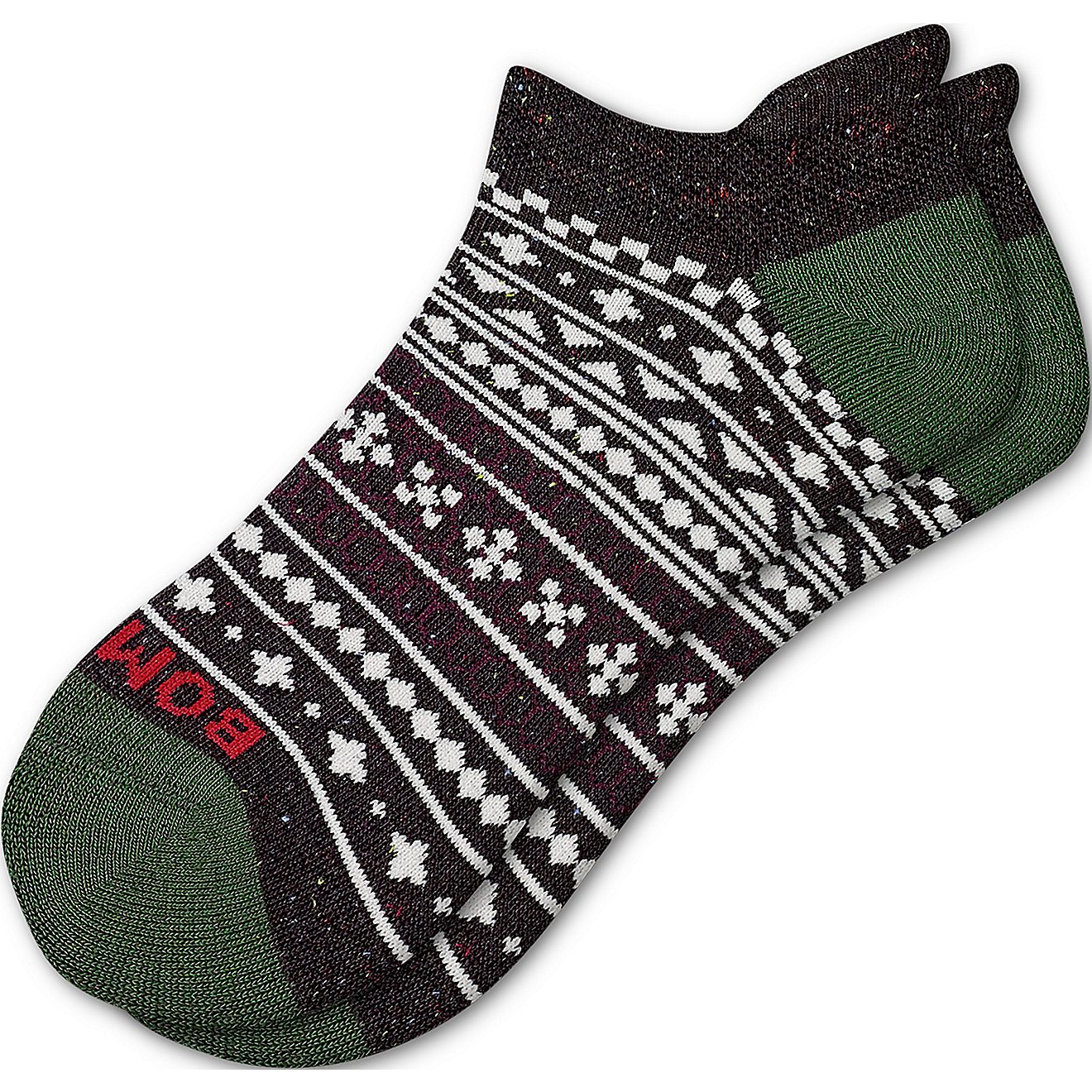 Bombas Men's Holiday Donegal Fairisle Ankle Socks                                                                                - view number 1