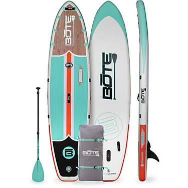 BOTE Breeze Aero 10'8" Classic Teak Inflatable Stand Up Paddle Board                                                            