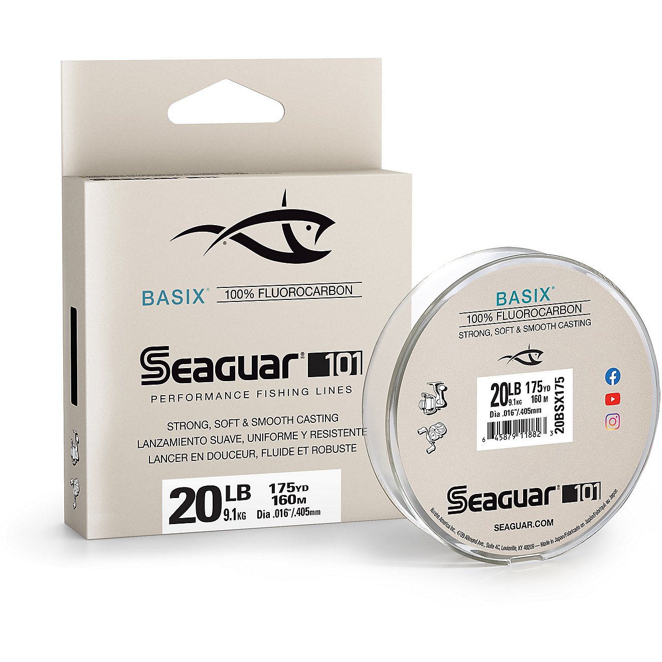 Seaguar 101 Basix 175 yd Fluorocarbon Fishing Line                                                                               - view number 1
