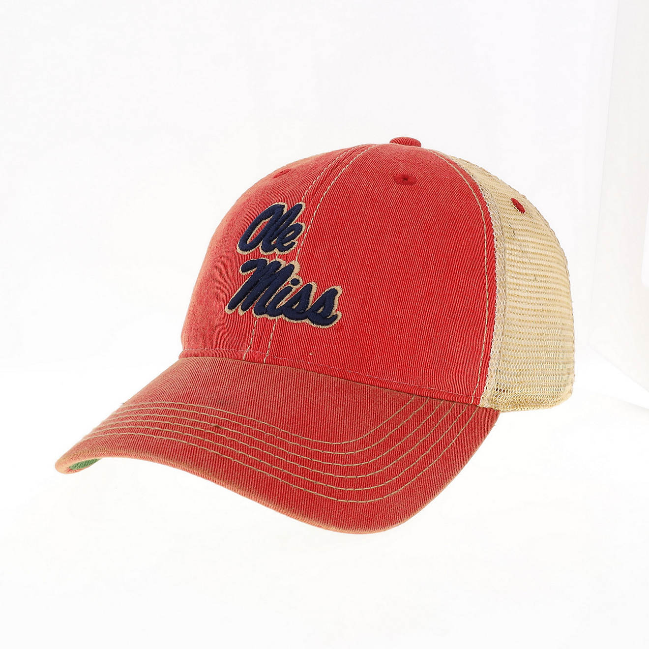 Legacy Adults' University of Mississippi Old Favorite Trucker Logo Cap                                                           - view number 1