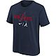 Nike Kids' Atlanta Braves 2021 World Series Participant Authentic Collection Dugout Short Sleeve T-shirt                         - view number 1 image