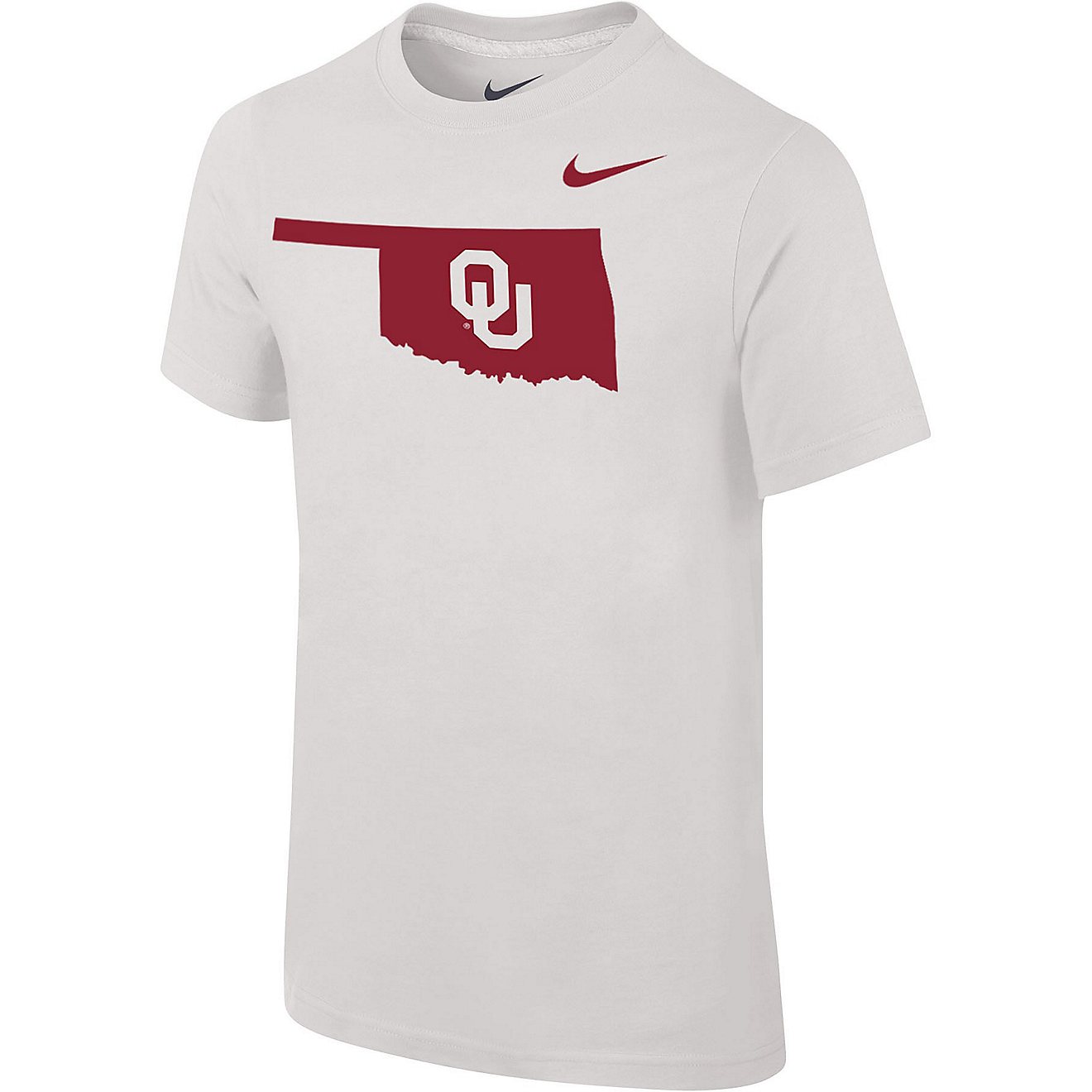 Nike Boys’ University of Oklahoma Core Cotton 2 T-shirt                                                                        - view number 1