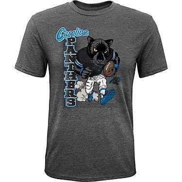 Outerstuff Boys' Carolina Panthers Busting Loose Short Sleeve T-shirt                                                           