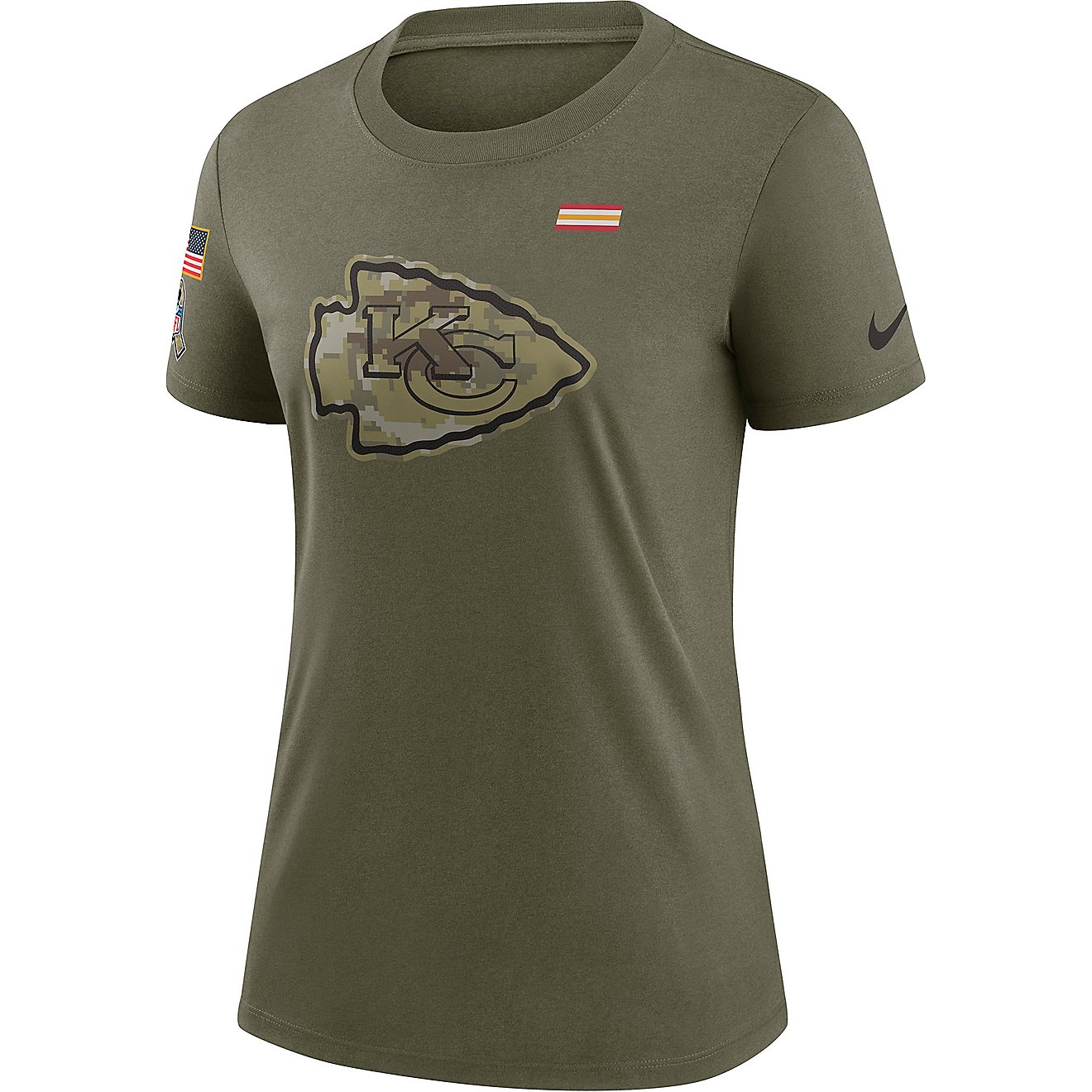 Nike Women's Kansas City Chiefs Salute to Service Short Sleeve T-shirt                                                           - view number 1