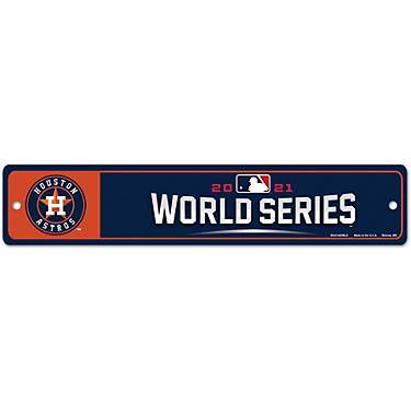 Wincraft Houston Astros ’21 World Series Participant 3.75 in x 19 in Street Sign                                              