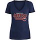 New Era Women's Houston Astros Cooperstown Retro V-neck T-shirt                                                                  - view number 1 image
