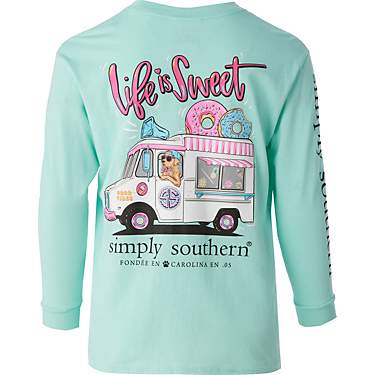 Simply Southern Girls' Sweet Life Long Sleeve T-shirt                                                                           