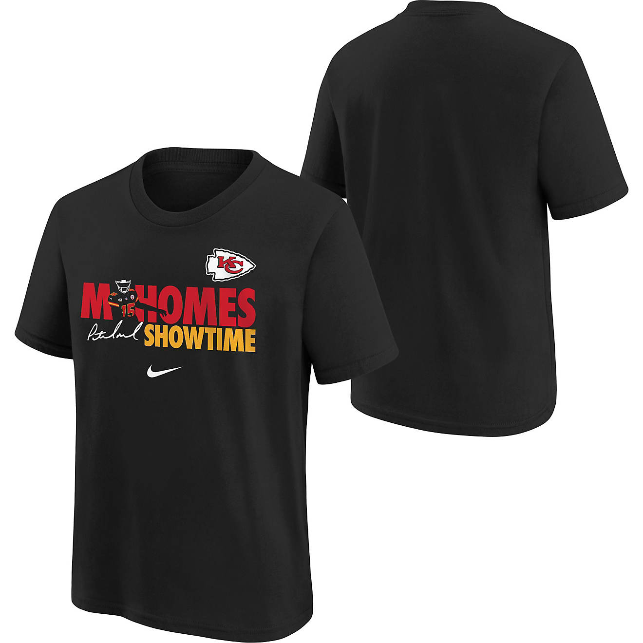 Nike Boys' Kansas City Chiefs Mahomes Showtime Short Sleeve T-shirt ...