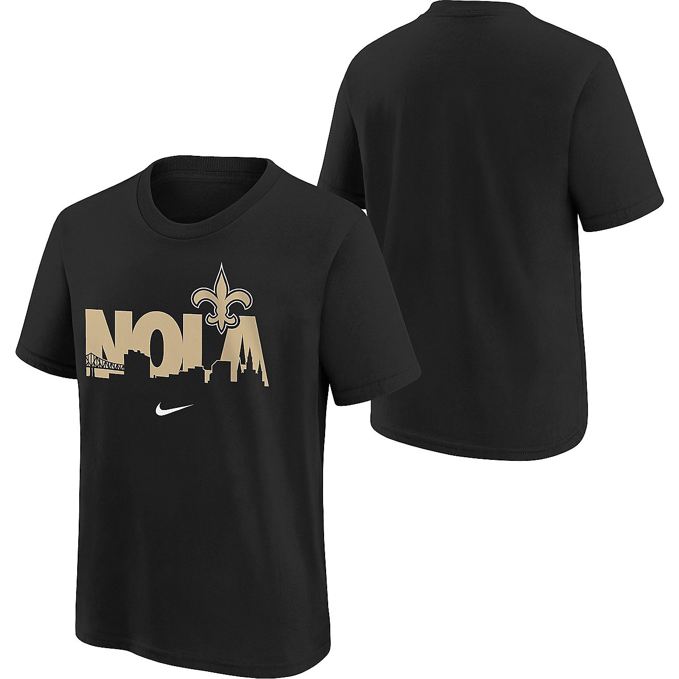 Nike Boys' New Orleans Saints NOLA Short Sleeve T-shirt                                                                          - view number 1