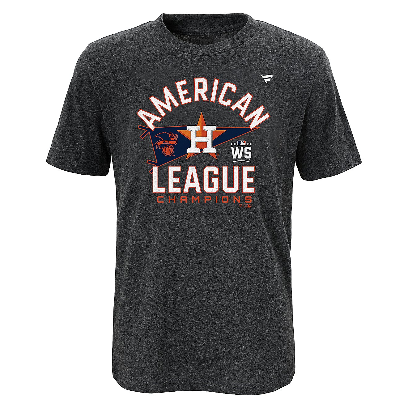Fanatics Kids' Houston Astros 2021 ALCS Champs Locker Room Short Sleeve T-shirt                                                  - view number 1