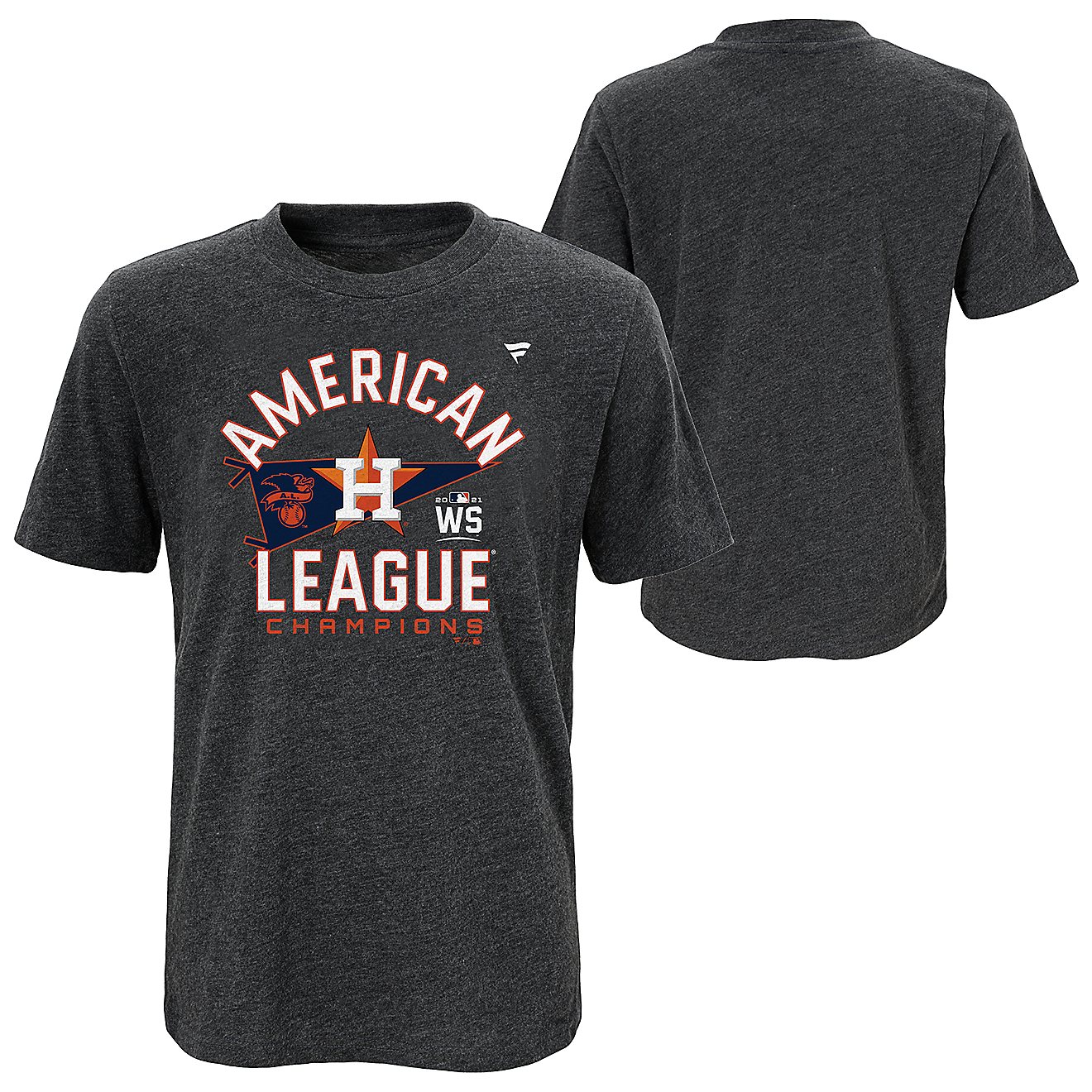 Fanatics Kids' Houston Astros 2021 ALCS Champs Locker Room Short Sleeve T-shirt                                                  - view number 3