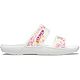 Crocs Adults' Classic White Speckle Tie Dye 2-Strap Sandals                                                                      - view number 1 image
