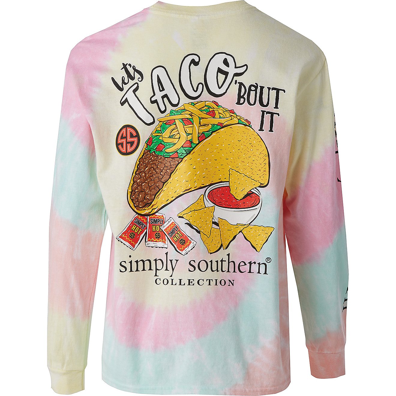 Simply Southern Girls' Taco Long Sleeve T-shirt                                                                                  - view number 1