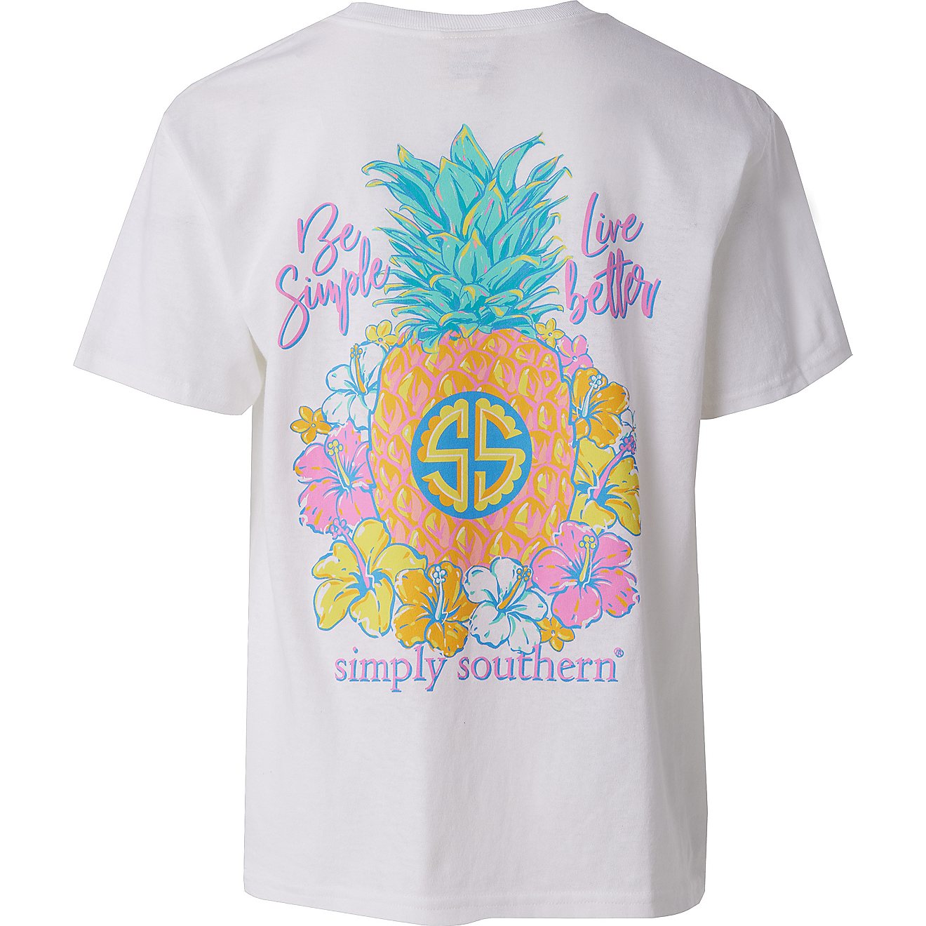 Simply Southern Girls' Pineapple T-shirt                                                                                         - view number 1