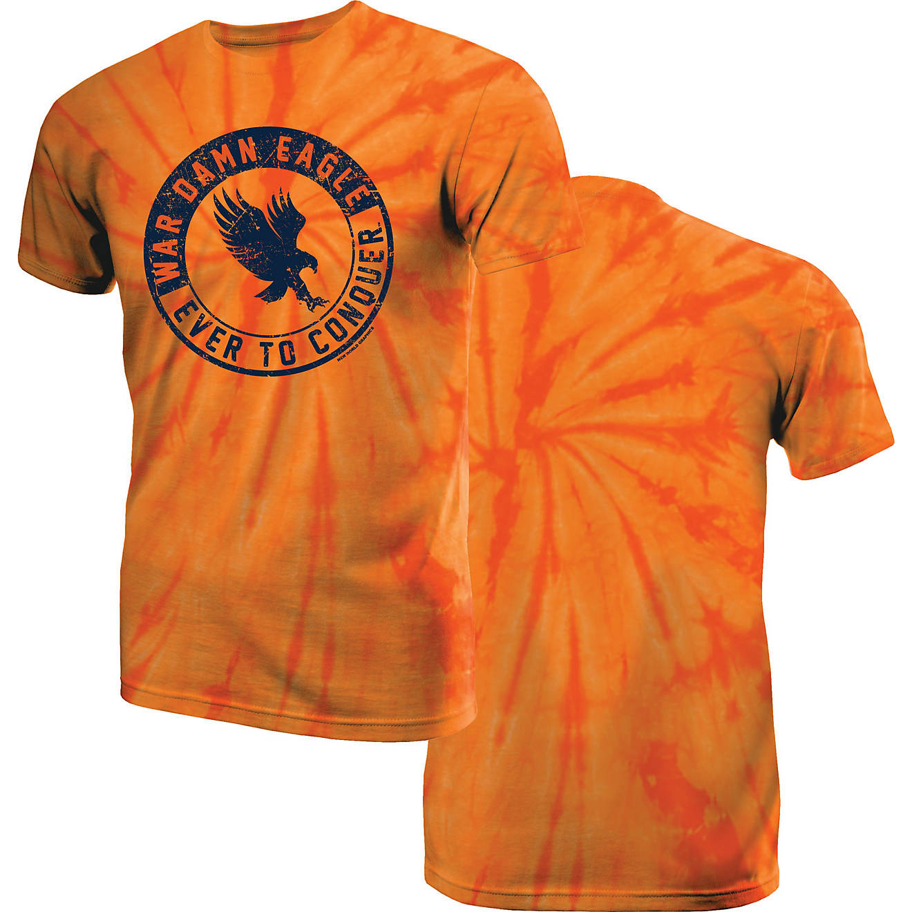 New World Graphics Men's Auburn University Team Tie Dye Short Sleeve T-shirt                                                     - view number 1