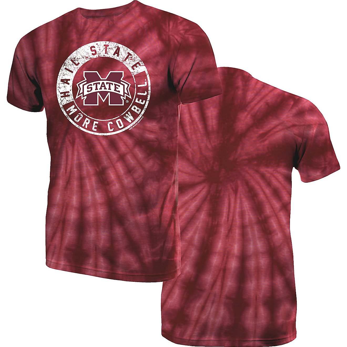 New World Graphics Men's Mississippi State University Team Tie Dye Short Sleeve T-shirt                                          - view number 1