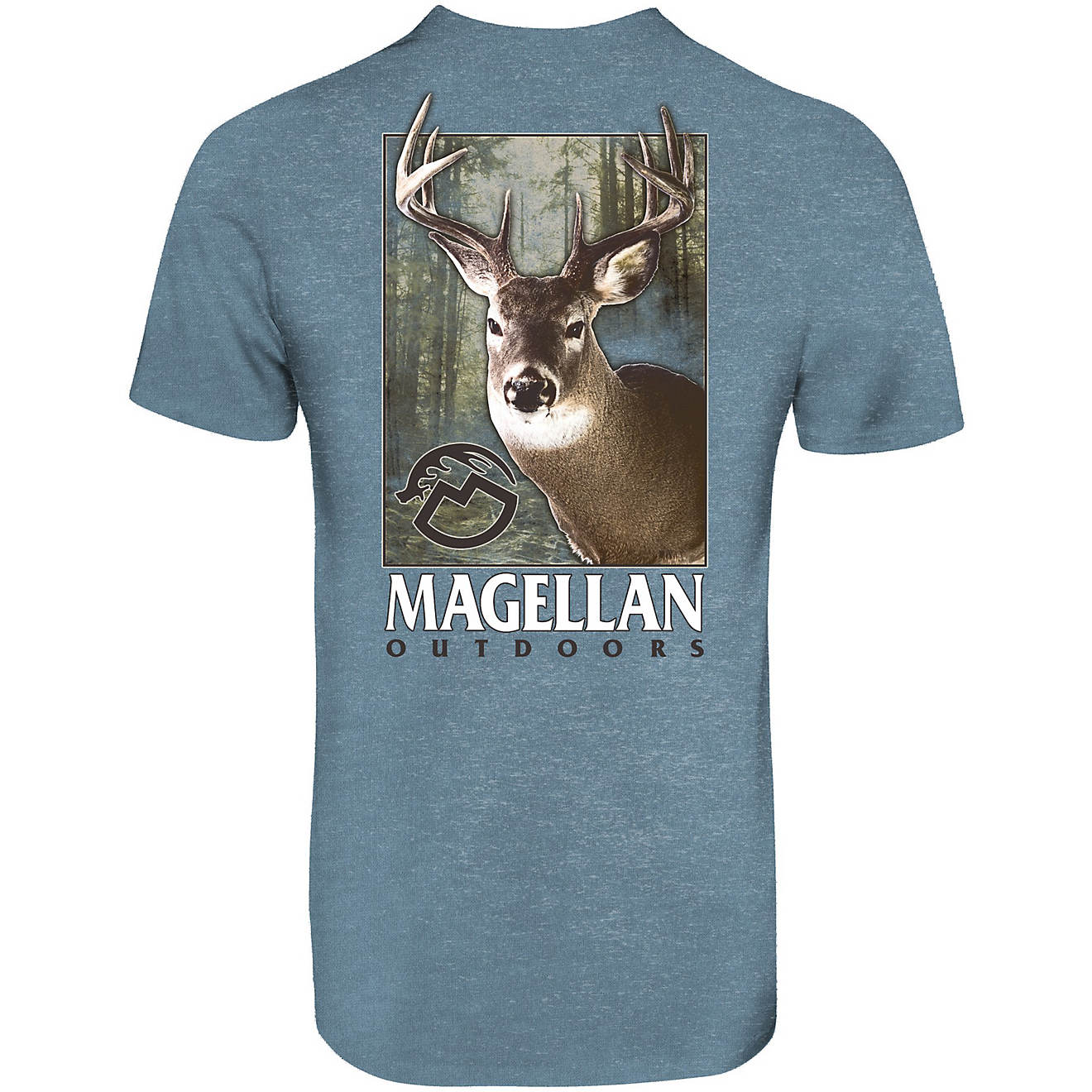 Magellan Outdoors Men's Buck Block Graphic T-shirt                                                                               - view number 1