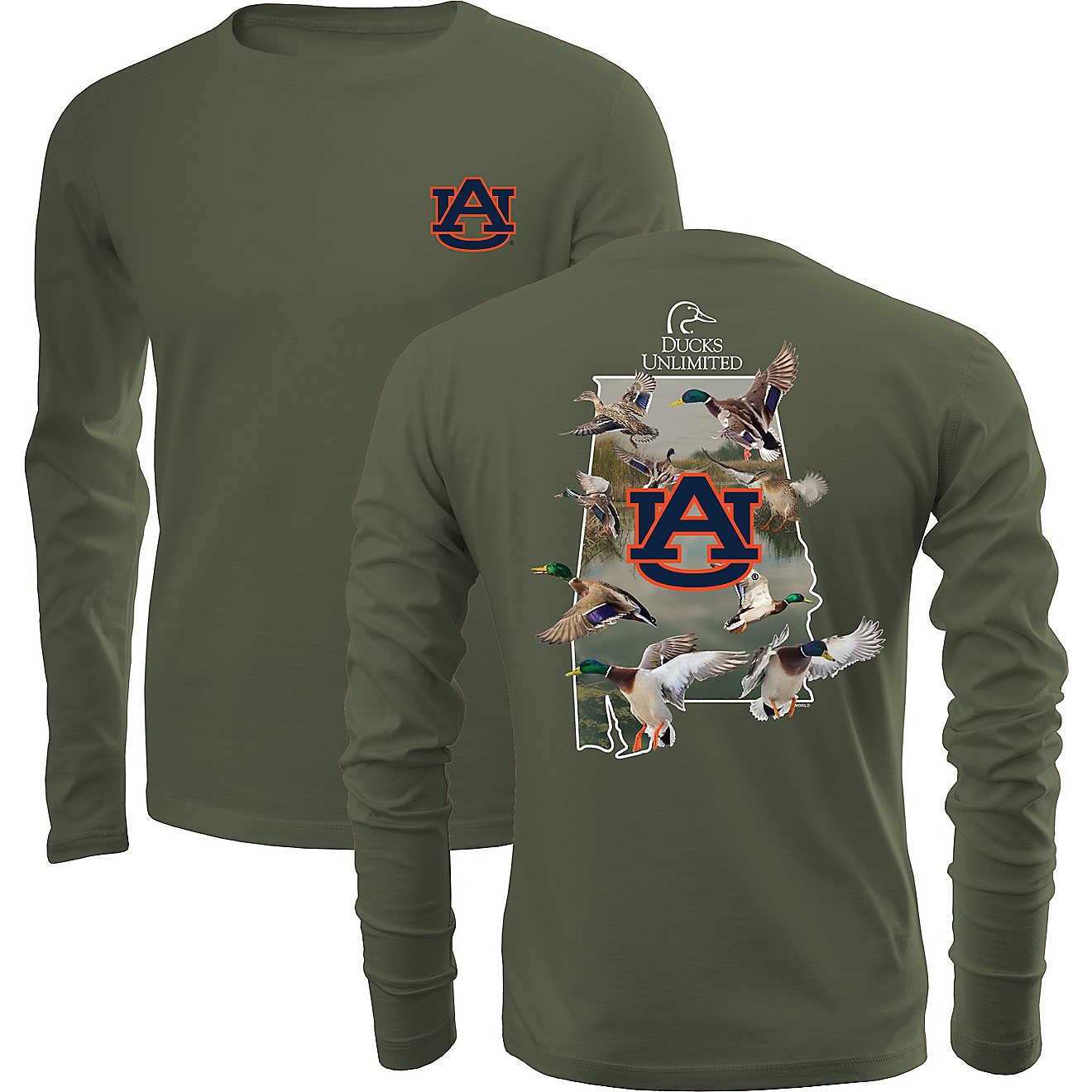Ducks Unlimited Men's Auburn University Lift Long Sleeve T-shirt                                                                 - view number 1