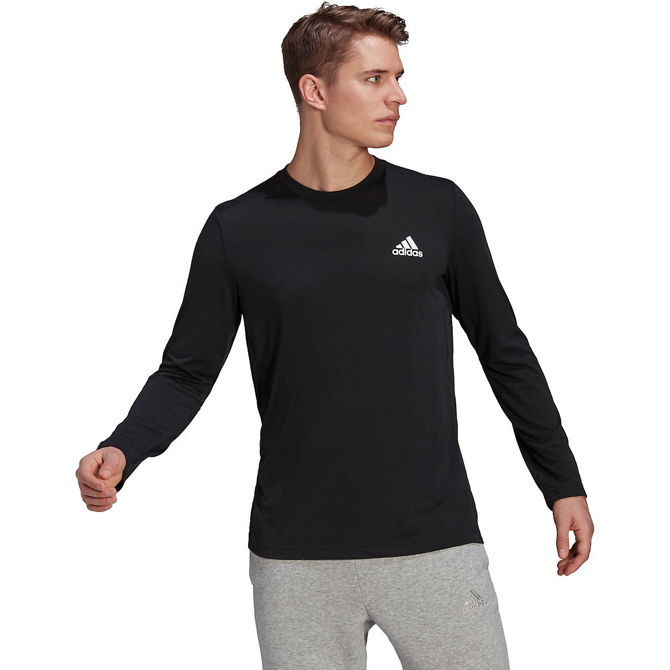 adidas Men's Designed 2 Move Feelready Sport Long Sleeve T-shirt                                                                 - view number 1