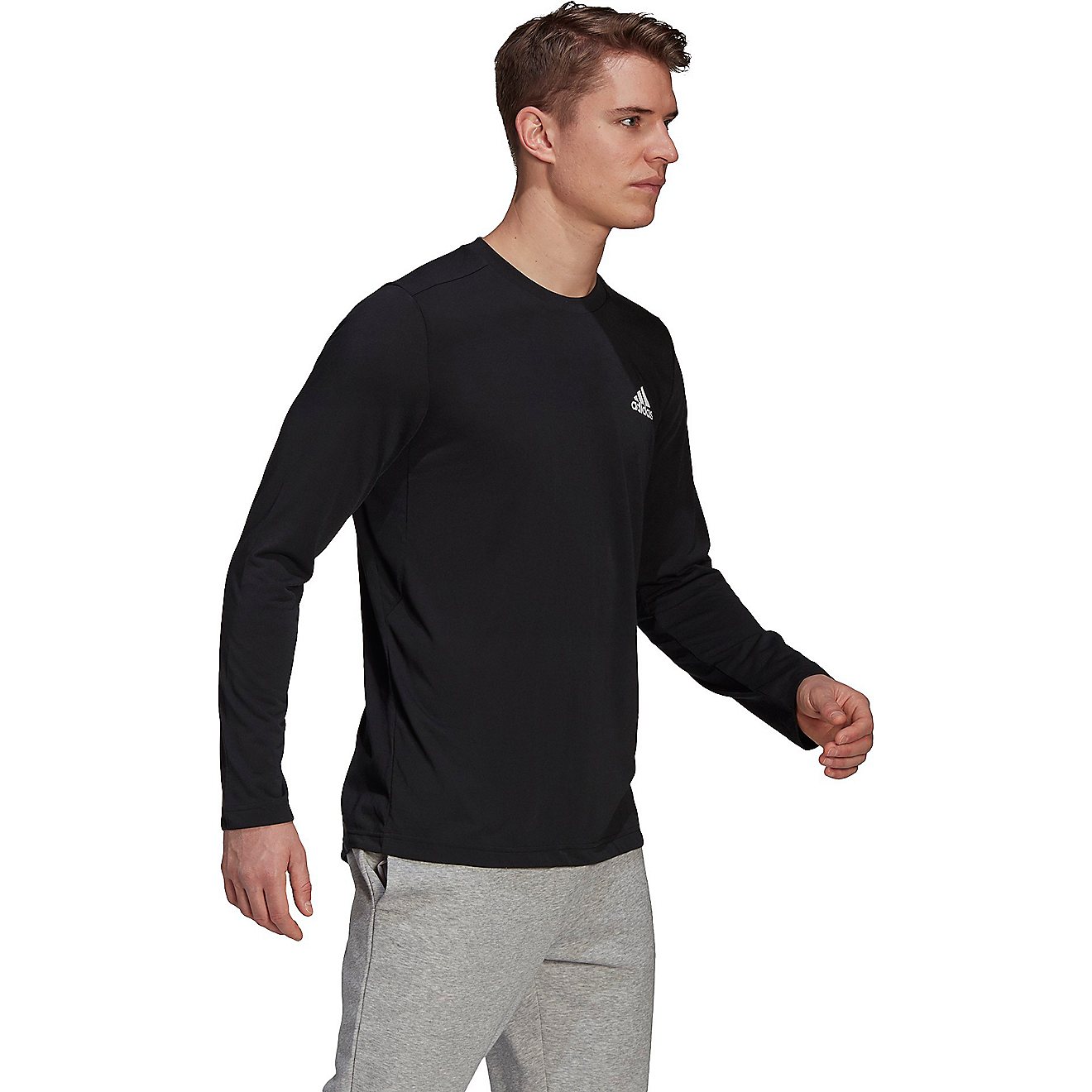 adidas Men's Designed 2 Move Feelready Sport Long Sleeve T-shirt                                                                 - view number 3