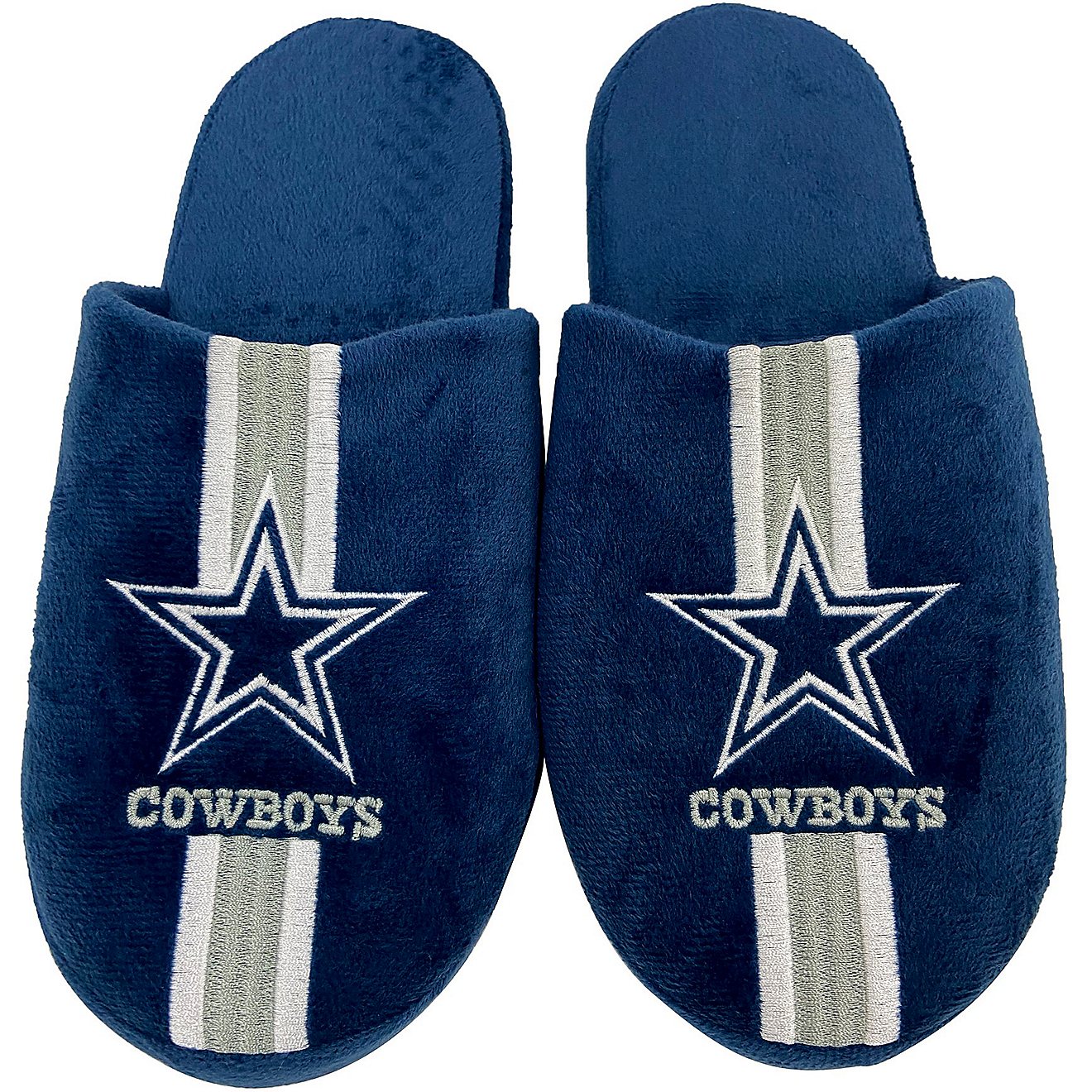 FOCO Dallas Cowboys Team Stripe Slippers                                                                                         - view number 1