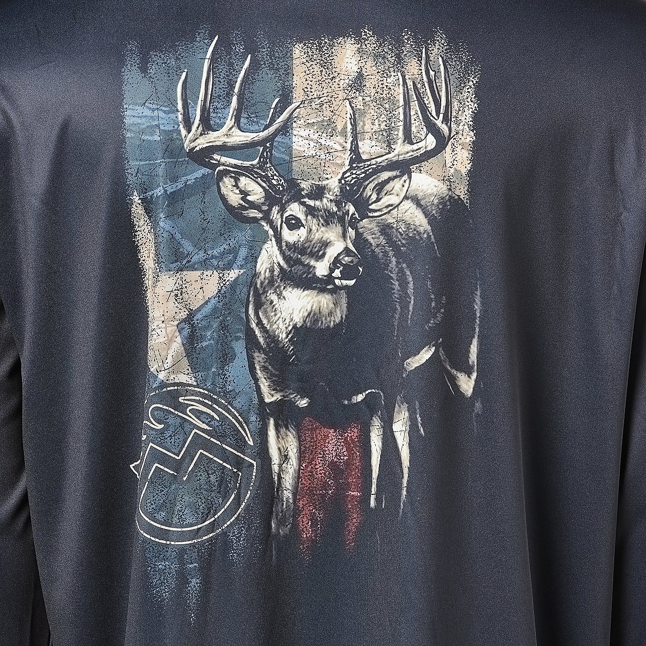 Magellan Outdoors Men's Whitetail Camo Texas Casting Crew Long Sleeve Shirt                                                      - view number 3