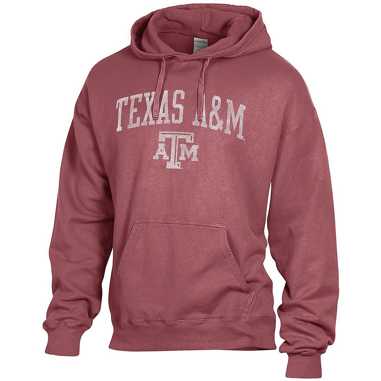 Comfort Wash Men's Texas A&M University Arch Fleece Hoodie                                                                       - view number 1