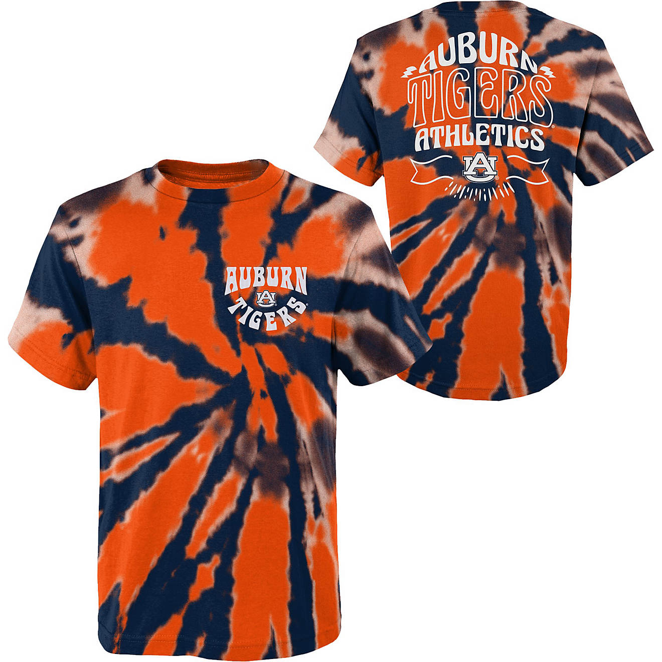 Outerstuff Kids' Auburn University Pennant Tie Dye T-shirt                                                                       - view number 1
