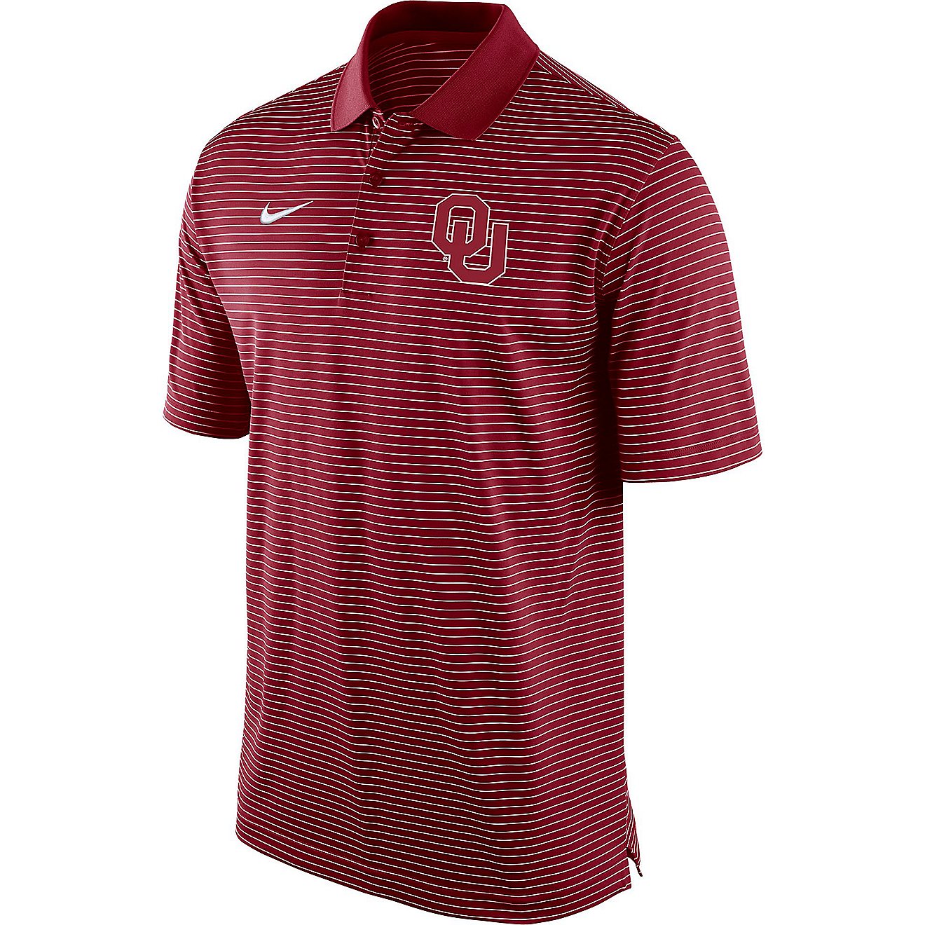 Nike Men's University of Oklahoma Stadium Stripe Polo Shirt                                                                      - view number 1