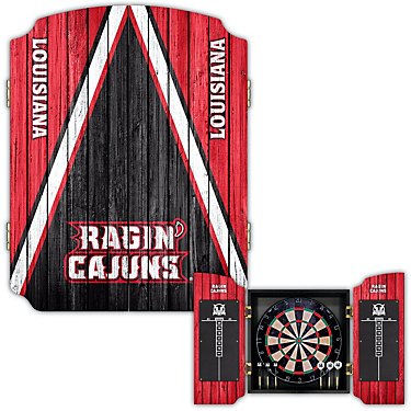 Victory Tailgate University of Louisiana at Lafayette Dartboard Cabinet