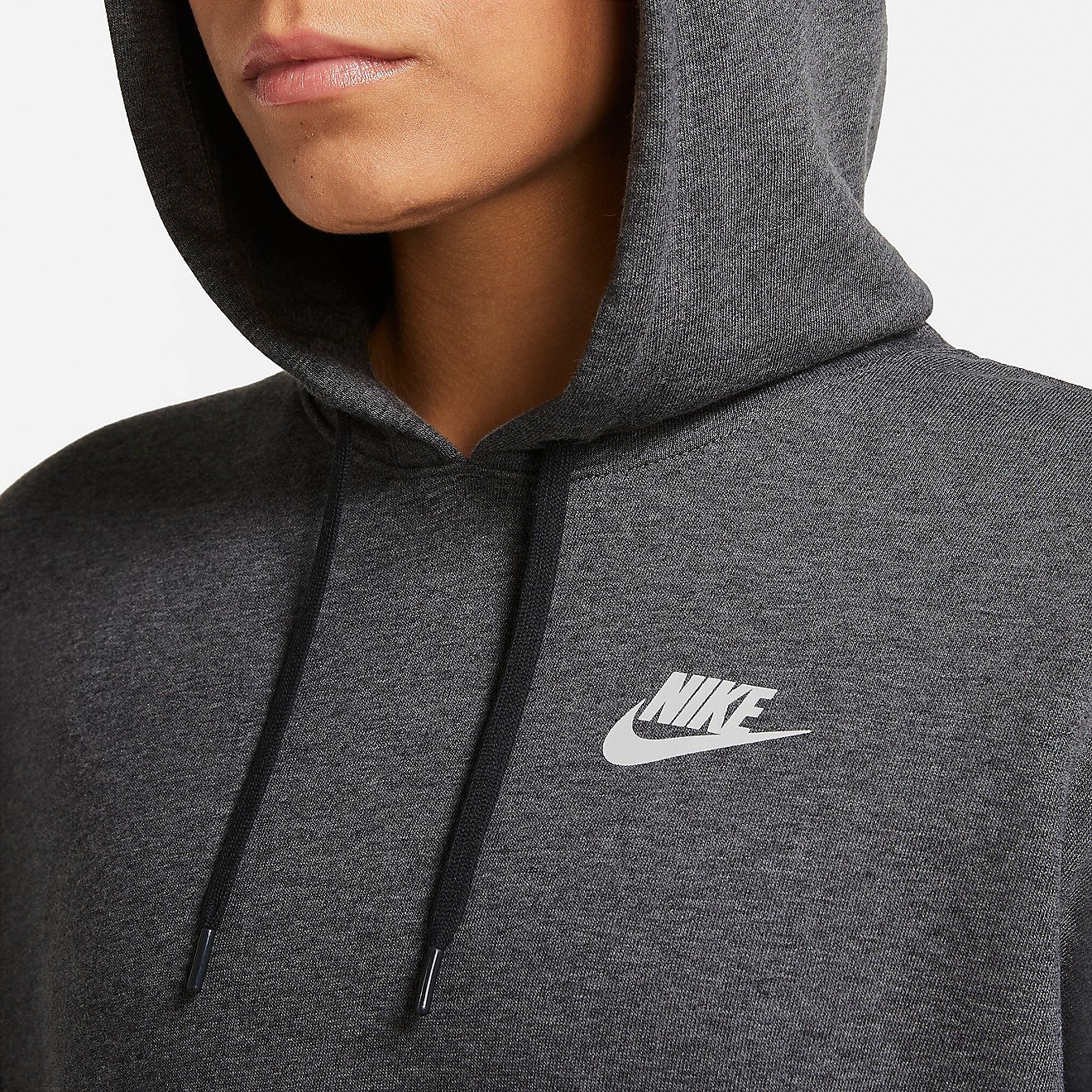 Nike Women's Club Fleece Plus Size Hoodie                                                                                        - view number 2