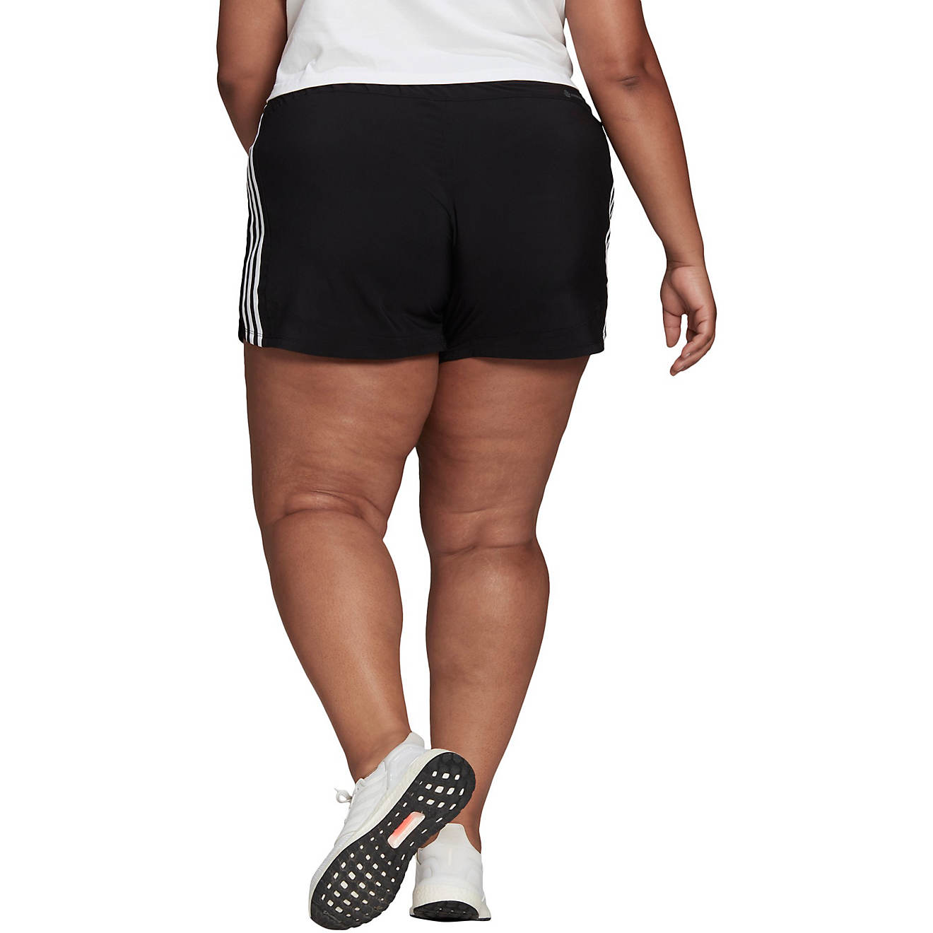 adidas Women's Plus Size Woven Pacer Shorts                                                                                      - view number 1