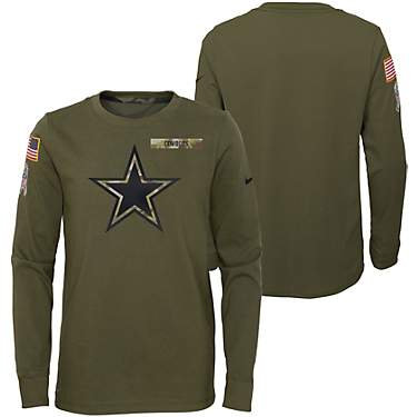 Nike Boys' Dallas Cowboys Dri-FIT Salute to Salute Long Sleeve T-shirt                                                          
