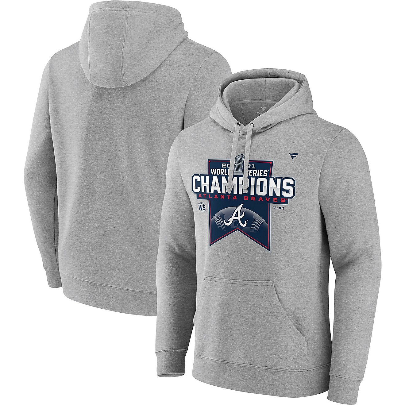 Atlanta Braves Men's 2021 World Series Champs Locker Room Pullover Hoodie - view number 3