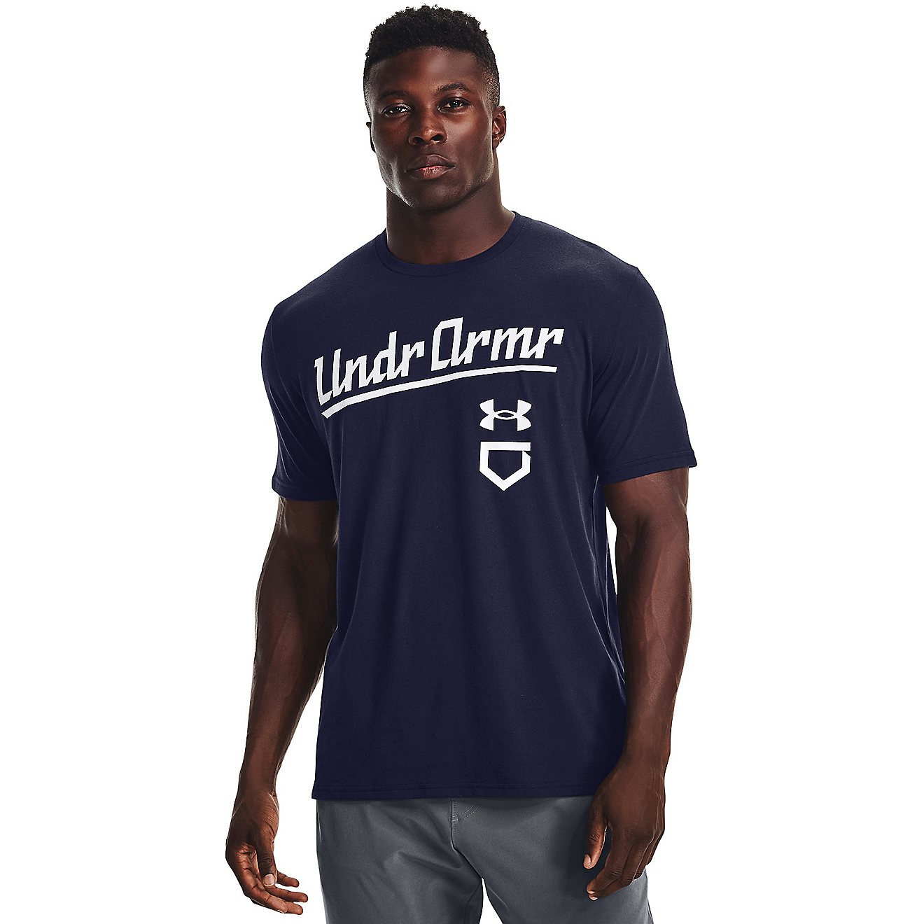 Under Armor Men's Baseball Script Graphic Short Sleeve T-shirt                                                                   - view number 1
