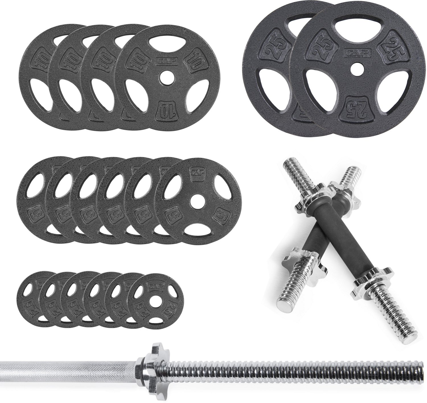 cap-barbell-160-lb-barbell-weight-set-academy