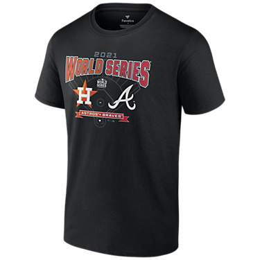 Fanatics Men's 2021 World Series Astros v Braves Match Up Short Sleeve T-shirt                                                  